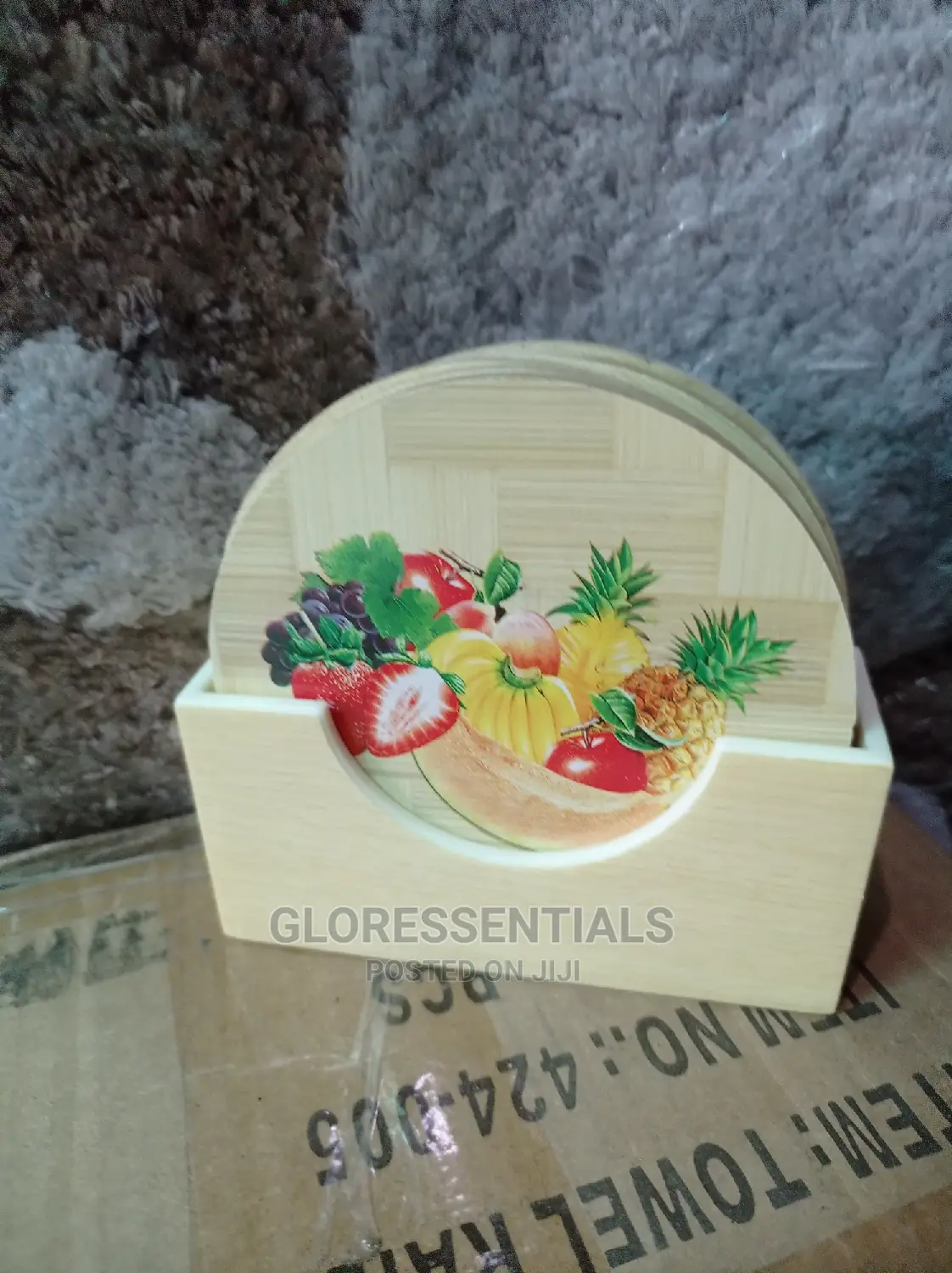 Bamboo Coaster Drink Beer Cover