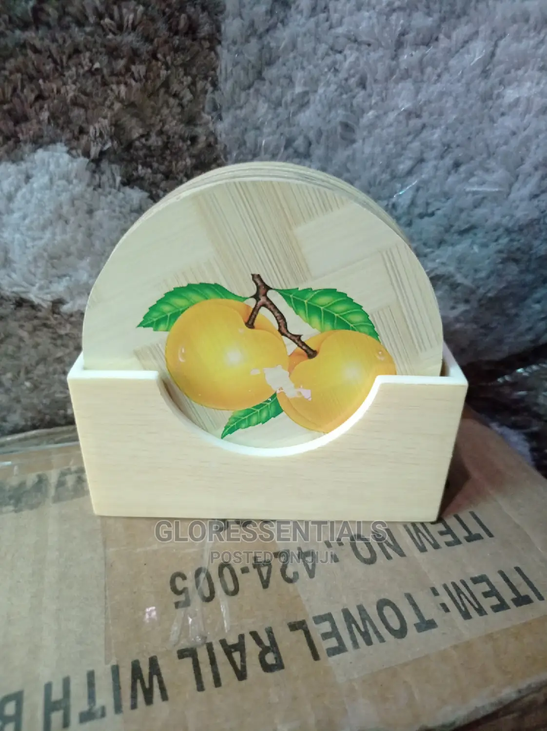 Bamboo Coaster Drink Beer Cover