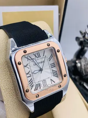 Photo - Cartier Black Rubber Strap Wristwatch