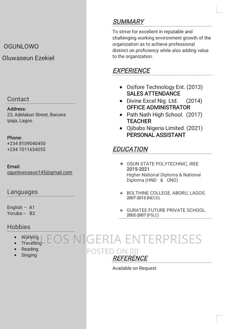 Teaching Job