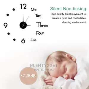 3D Wall Clock Mirror Wall Stickers Creative DIY