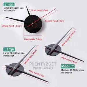 3D Wall Clock Mirror Wall Stickers Creative DIY