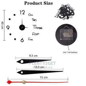 3D Wall Clock Mirror Wall Stickers Creative DIY