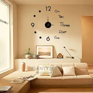 3D Wall Clock Mirror Wall Stickers Creative DIY