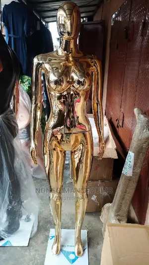 Size 10 Female Gold Chrome Faceless Display Mannequin