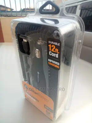 12ft Fused Car Charger "Rapid Pro-Plus" for Phones, Tablets