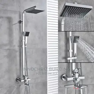 Chrome Square Shower
