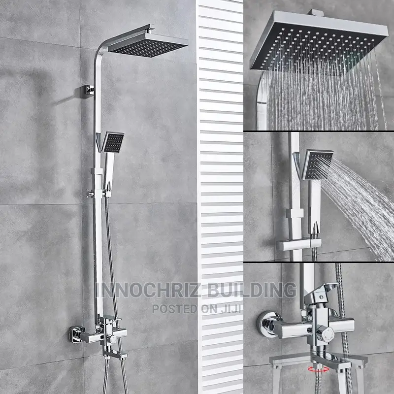 Chrome Square Shower