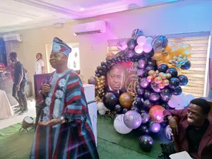 Small Surprise Birthday Decor at Emperor's Restaurant Ikeja