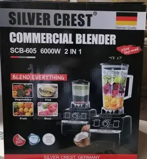 Silver Crest Commercial Blender 6000W 2-In1