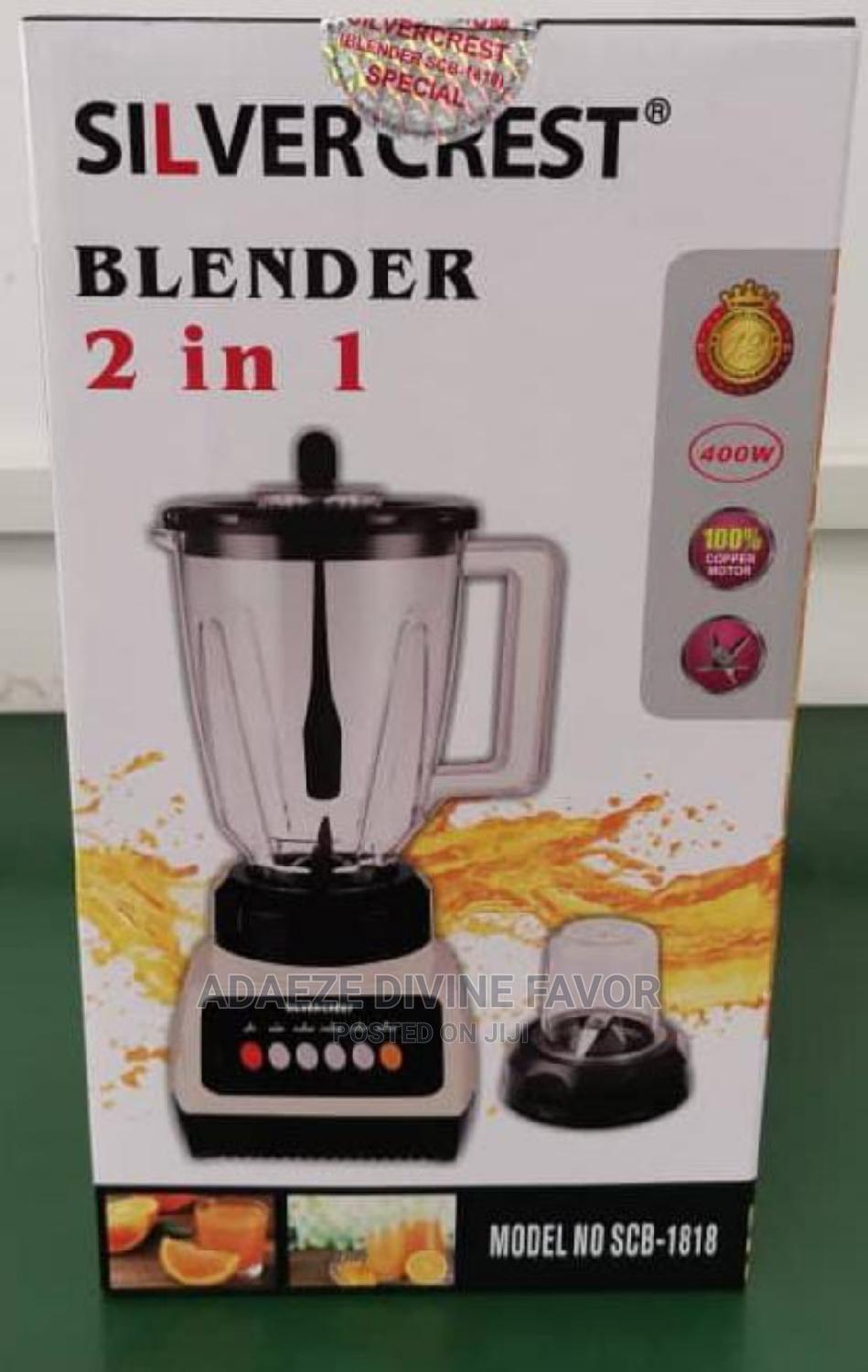 100% Copper Motor 400W Silver Crest 2-In1 Blender