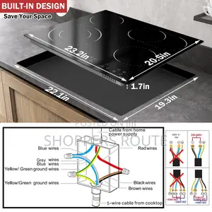 Sharp 4 Zones Built -In Electric Ceramic Hob/Cooker