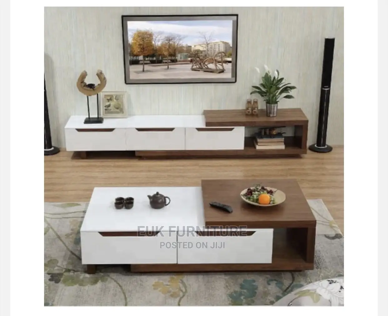 Unique Tv Stand and It’S Centre Table