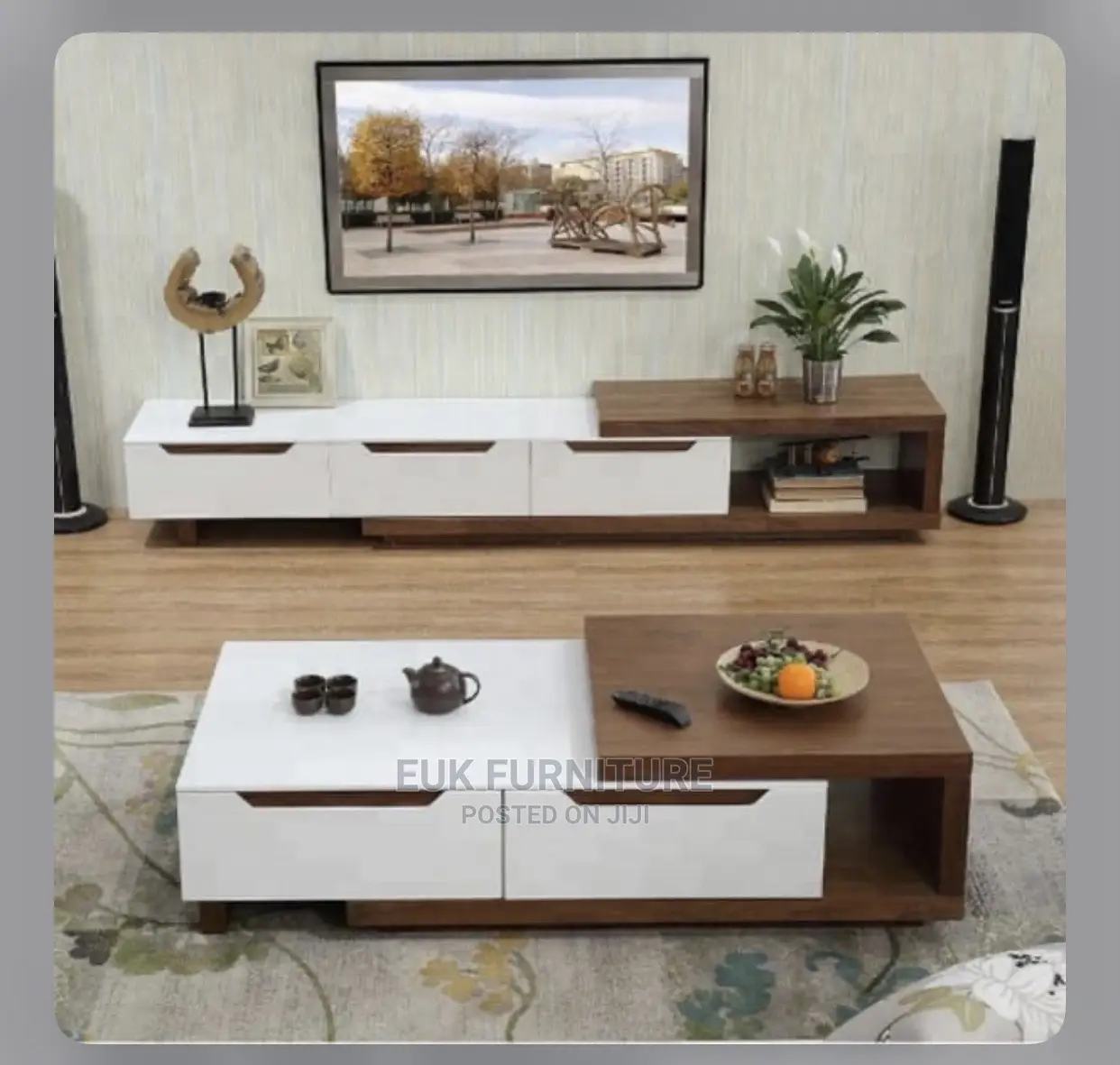Unique Tv Stand and It’S Centre Table