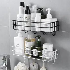 Bathroom Shelf With Hooks