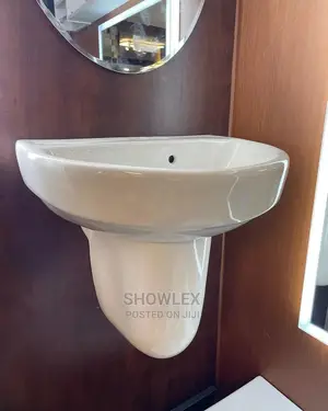 Hanging Basin With Semi Pedestal