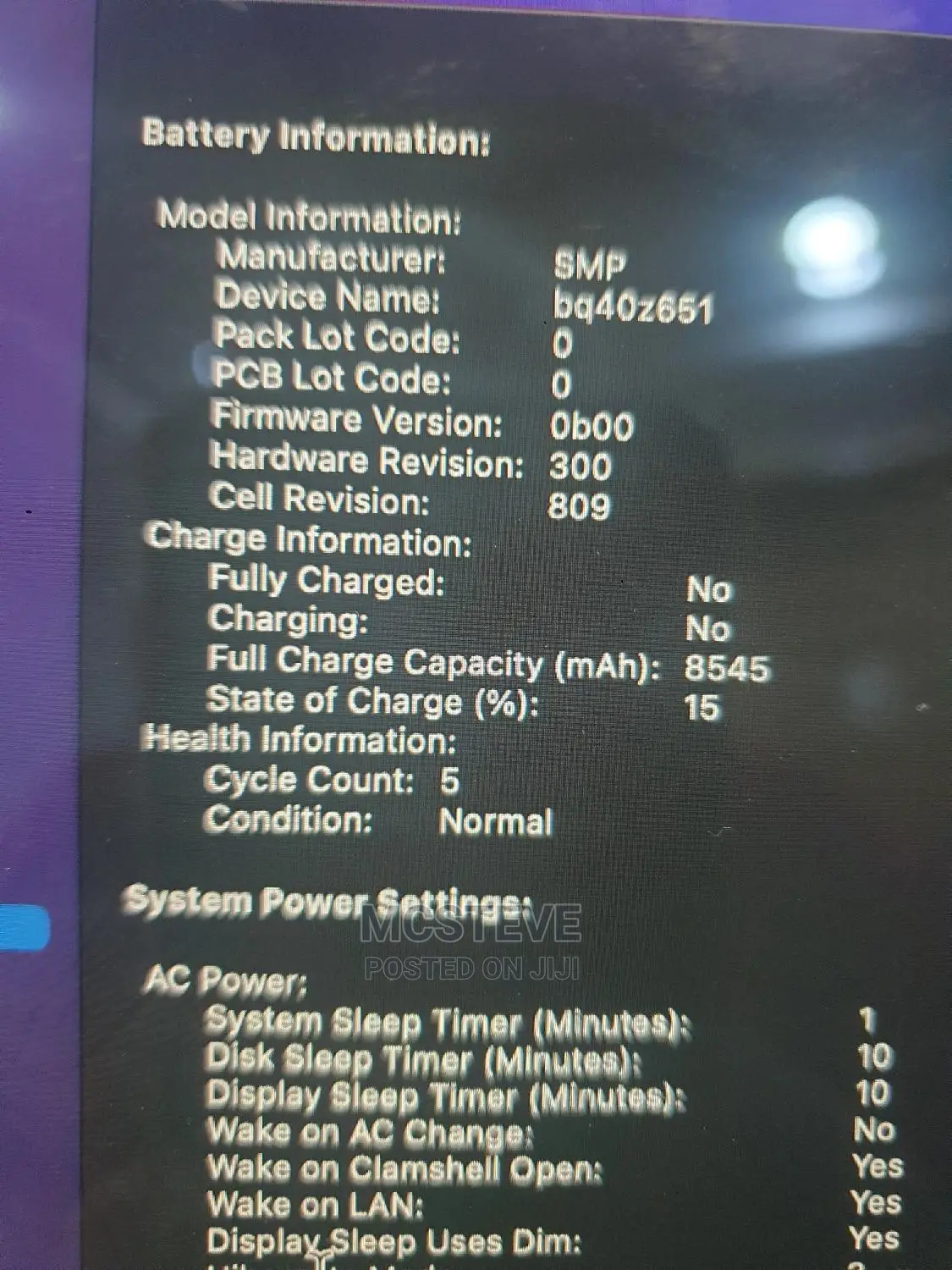 Laptop Apple MacBook Pro 2019 32GB Intel Core i7 SSD 512GB