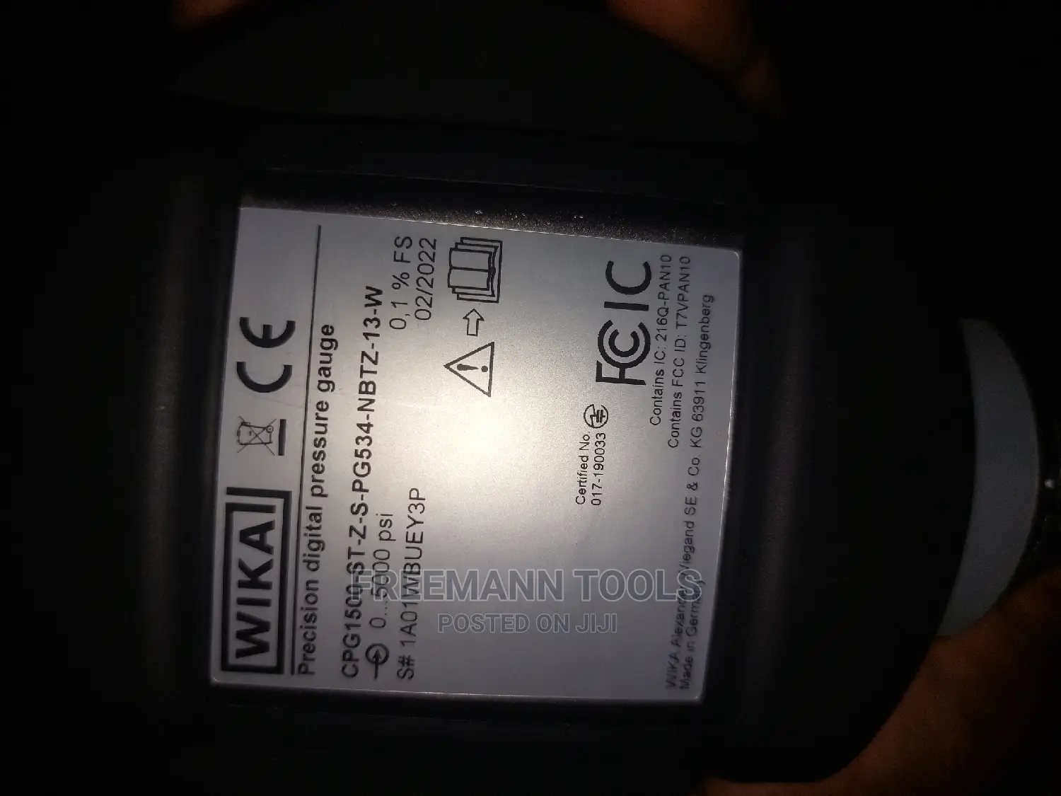 WIKA Hydraulic Hand Test Pump