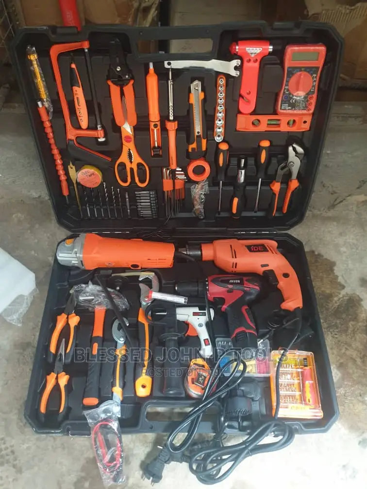 Electrical Tools Box Set With 3 Machine