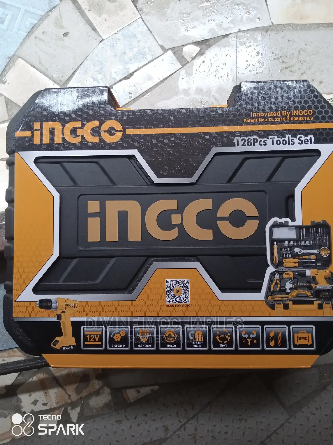 128pcs Ingco Tools Set