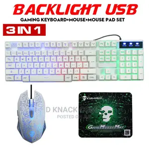 Backlight Gaming Keyboard 2400DPI 6 Buttons LED Gaming Mouse