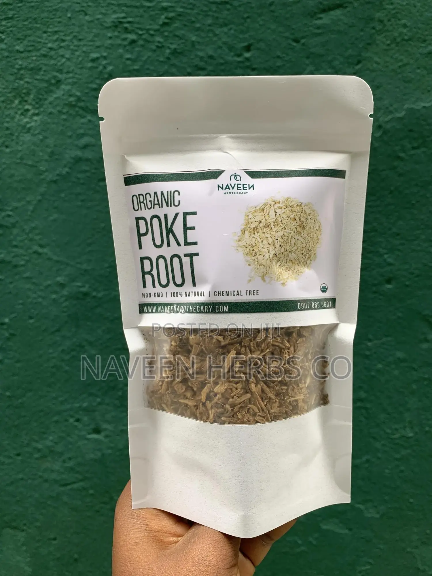 Premium Organic Poke Root Powder - 50g