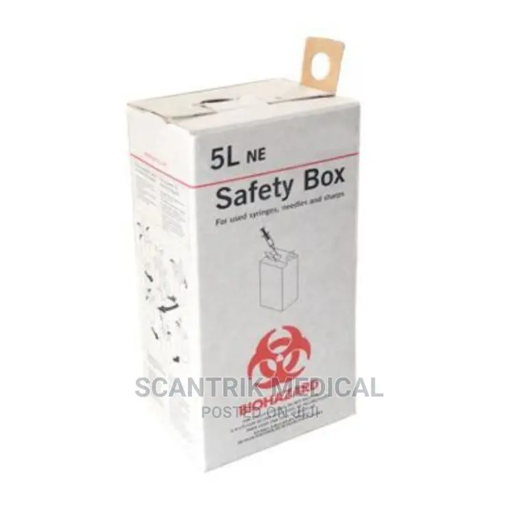 Yellow Sharp Safety Cardboard Box