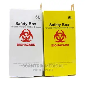 Portable Safety Box - Biohazard, 5l Size Disposal Holder