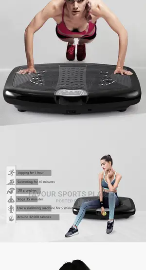 Heavy Duty Touchscreen Vibration Plate With Bluetooth Music