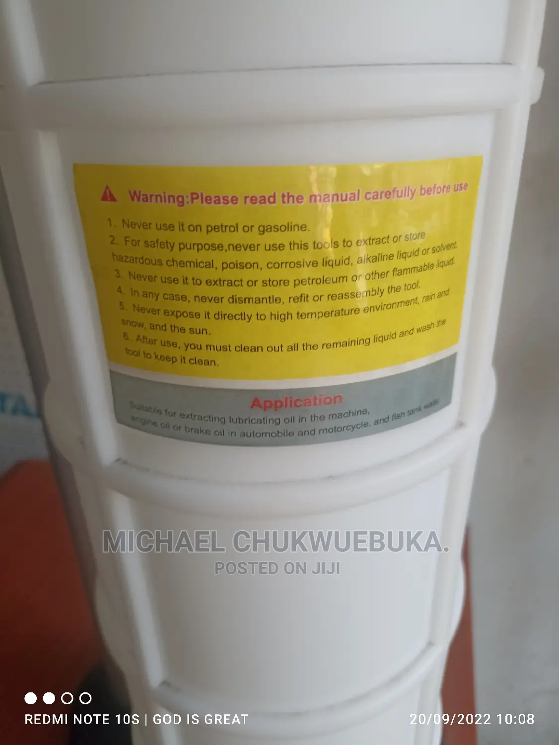 Oil Fluid Exttactor 9-10l