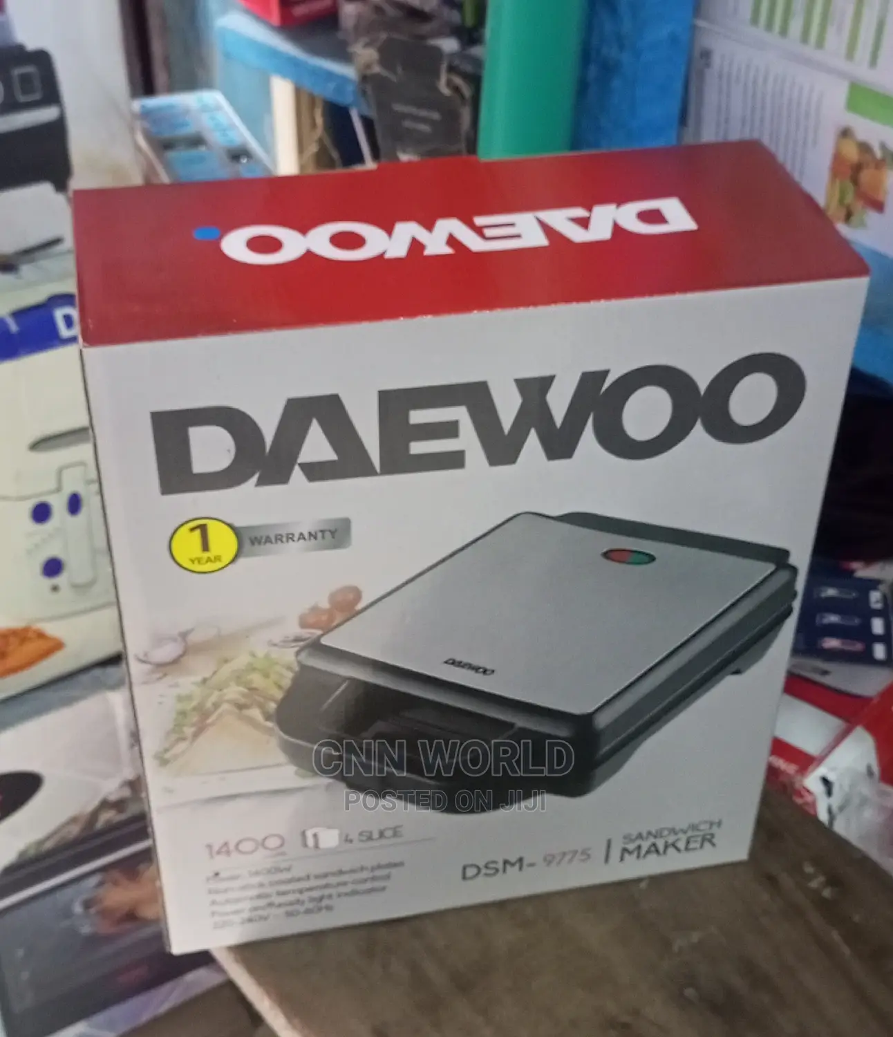 Original Daewoo Sandwich Maker Four Face Warranty