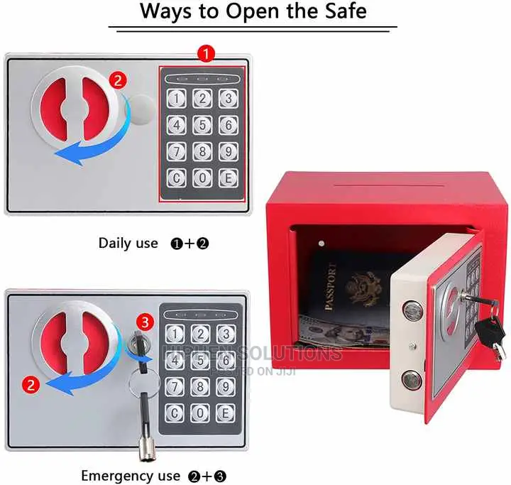 High Security Hotel Mini Safe Box