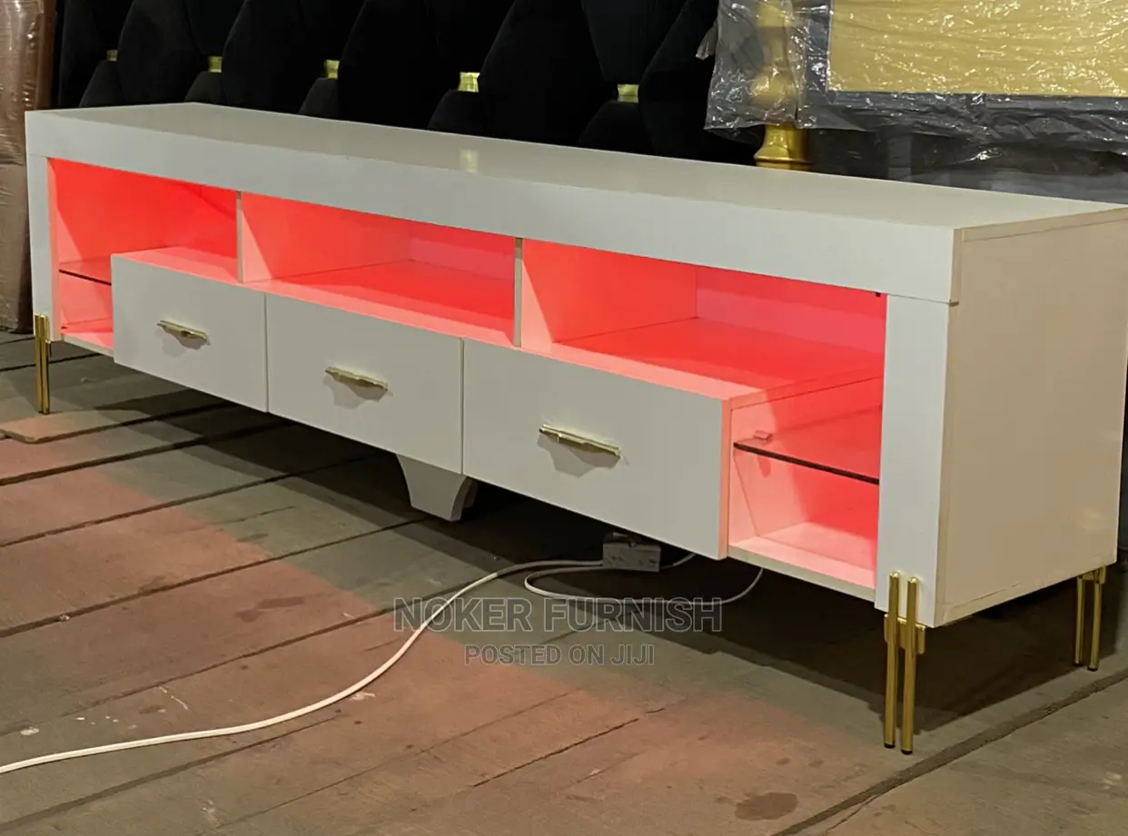 Available TV Console With LED Light