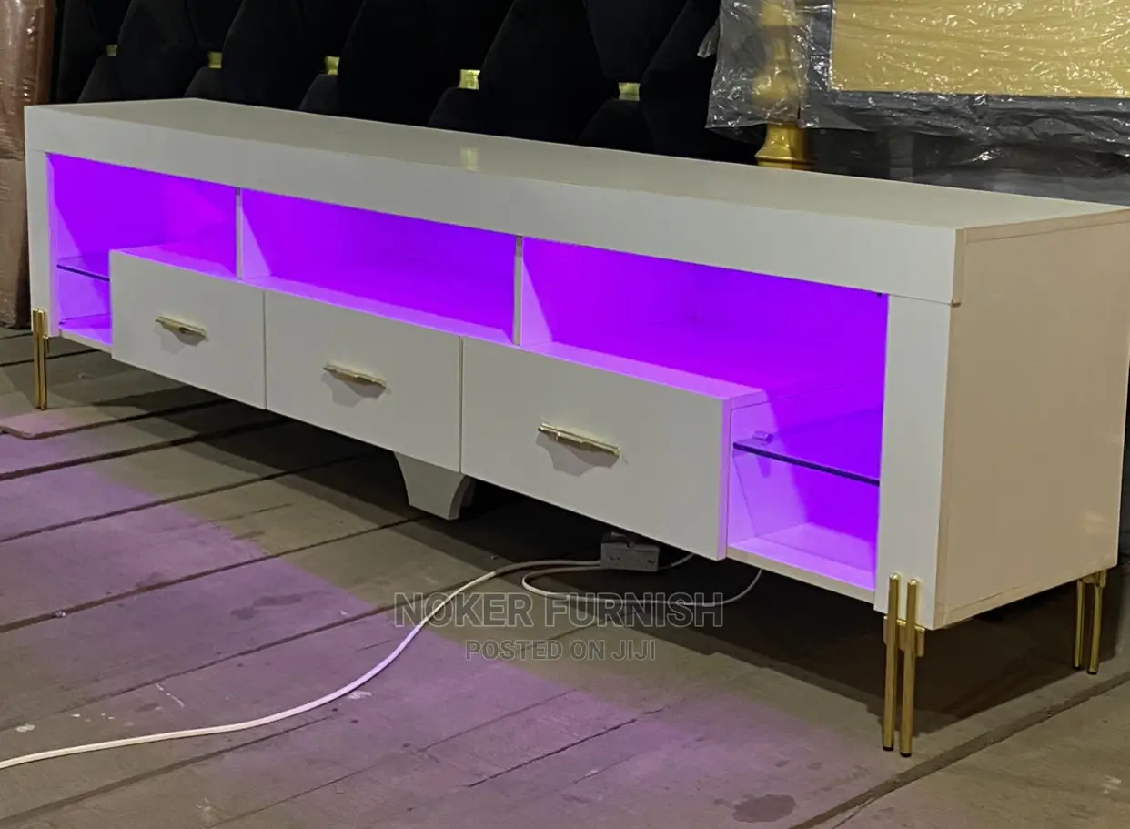 Available Tv Console With Led Light