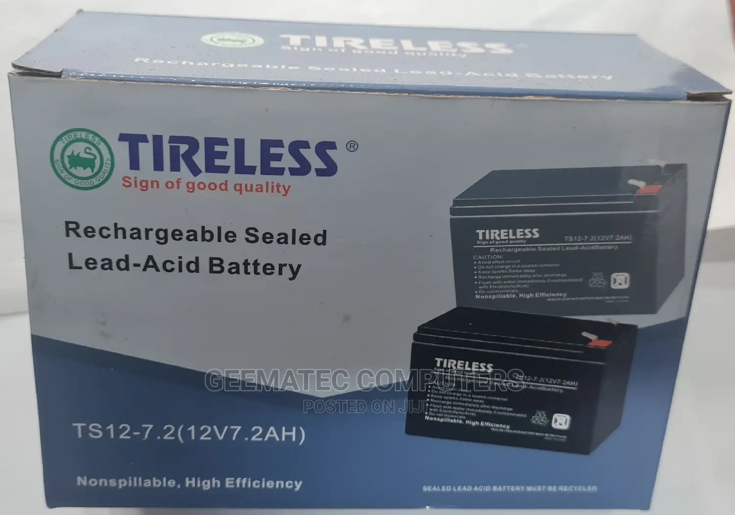 Tireless Battery 7.2ah