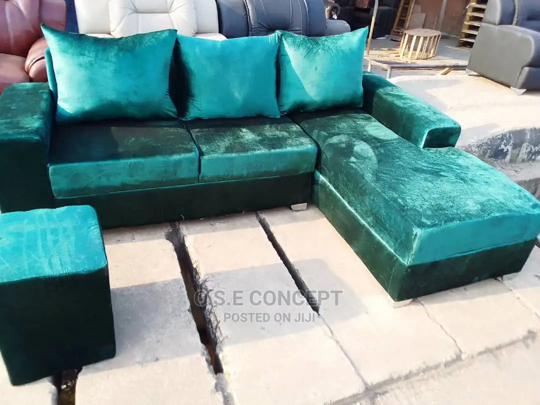 Portable L- Shaped Fabric Sofa for Homes