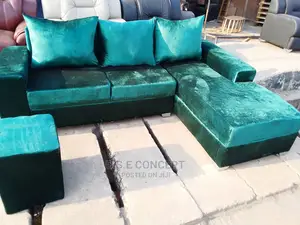 Portable L- Shaped Fabric Sofa for Homes
