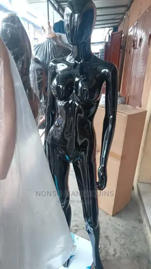 Size 8 Glossy Black Female Display Mannequin