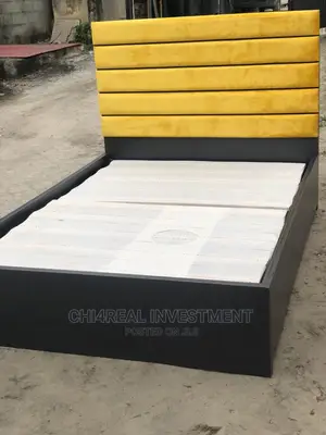 4.5 by 6 Solid and Reliable Suede Bedframe