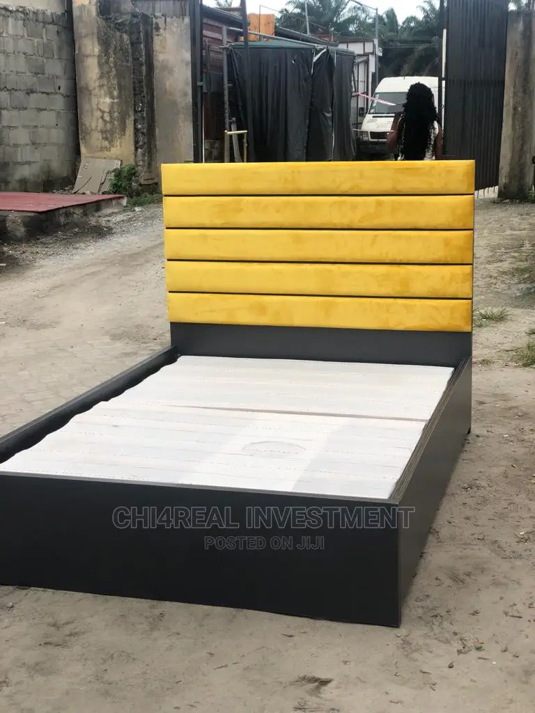 4.5 by 6 Solid and Reliable Suede Bedframe