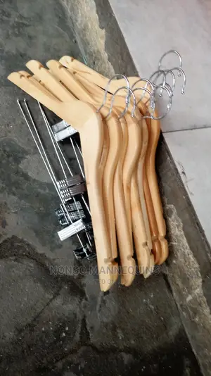 Neat Brand New Wooden Clothes Hangers