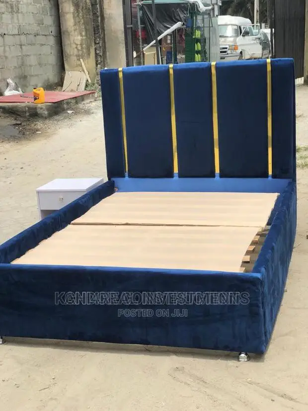 4.5 by 6 Solid and Quality Suede Bedframe