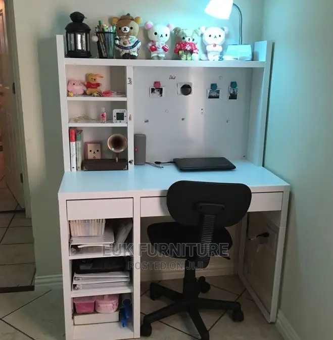 A Table and a Shelving Like Unit