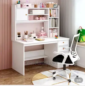 A Table and a Shelving Like Unit