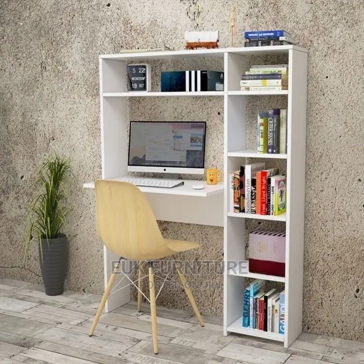 A Table and a Shelving Like Unit