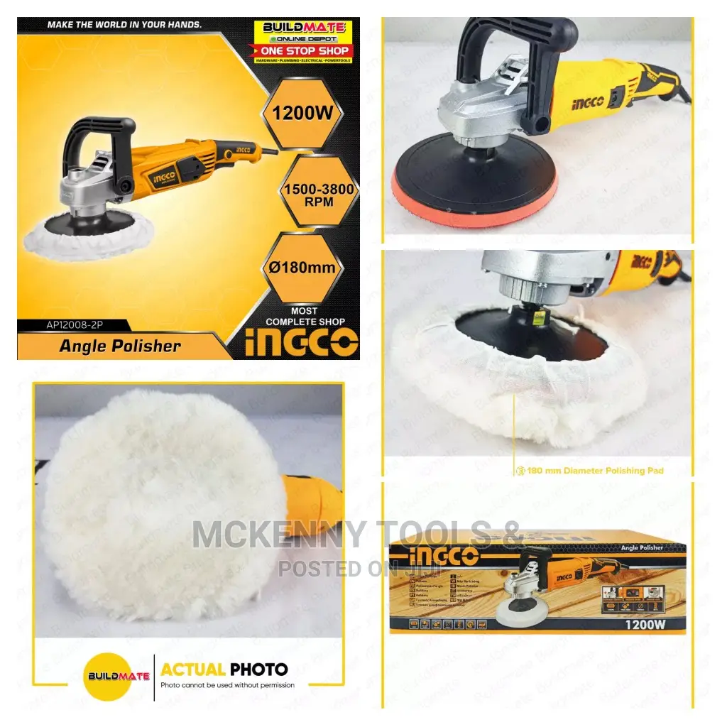 Ingco Tools Original Angle Polisher Buffing Machine 1400