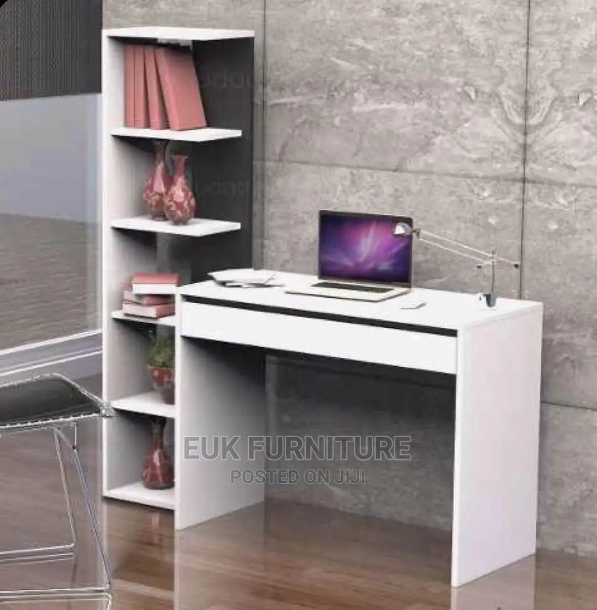 A Table With Shelf by the Side
