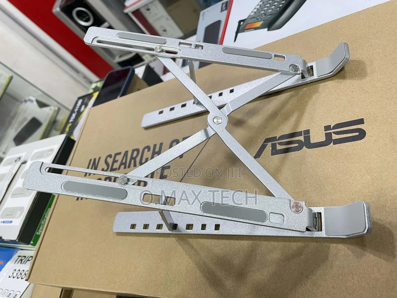 Metallic Foldable Laptop Stand