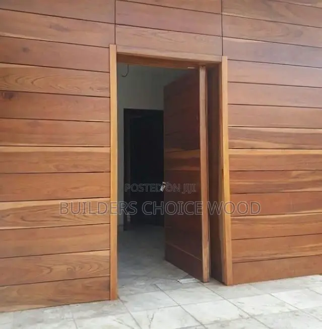 Natural Wood Pivot Doors