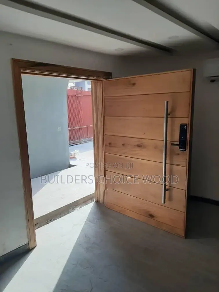 Natural Wood Pivot Doors